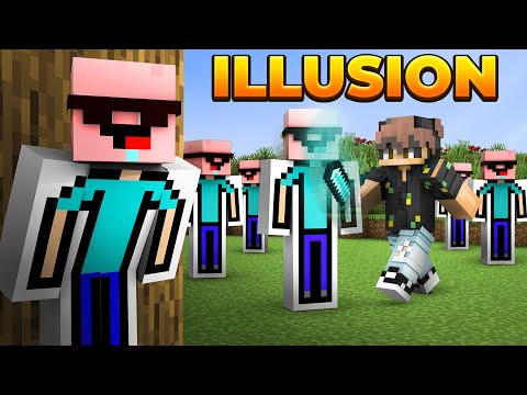 I Escaped Hunters Using ILLUSIONS in Minecraft