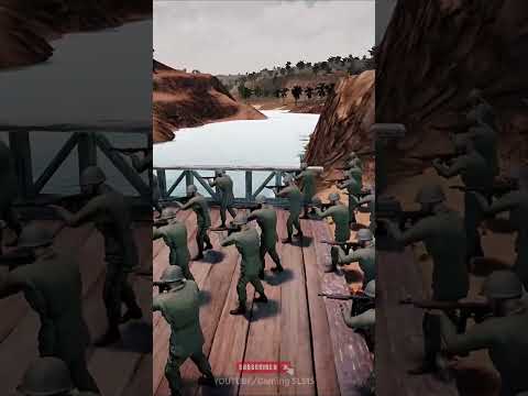 10000 Zombies VS 1000 WW2 Soldiers #army  #gaming #shorts