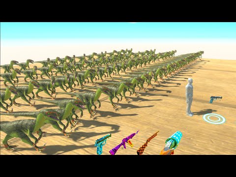 DEINONYCHUS and FPS AVATAR RESCUE MISSION DEATH FALL - Animal Revolt Battle Simulator