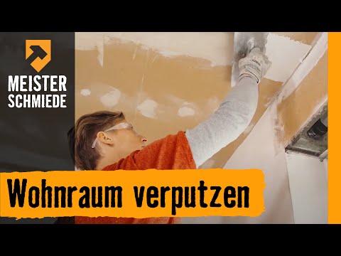 Hornbach Meisterschmiede - Wohnraum verputzen
