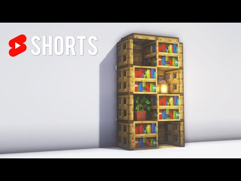 "Unbelievable Minecraft Bookshelf Trick!!" #shorts