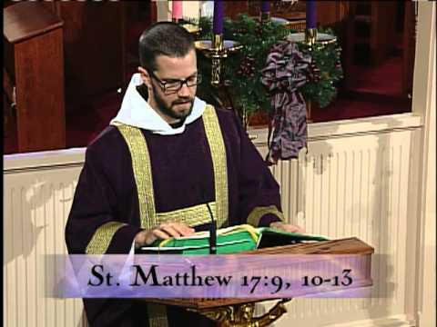 Today's Homily - 2012-12- 15  - Fr. Patrick Mary MFVA - Advent Saturday