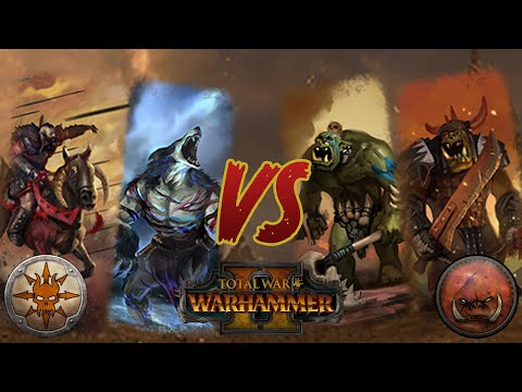 Countering Greenskins With NORSCA // Total War: WARHAMMER II Multiplayer Battle