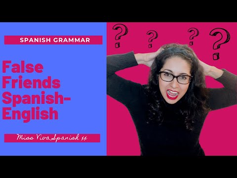 False Friends in Spanish language