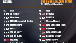 PUBG MOBILE GLOBAL SCRIM