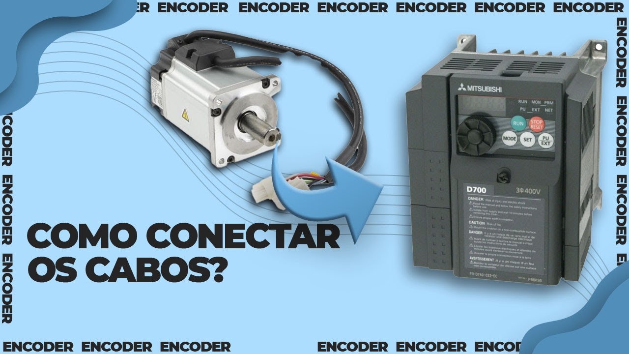 COMO CONECTAR OS CABOS DO ENCODER NO INVERSOR?