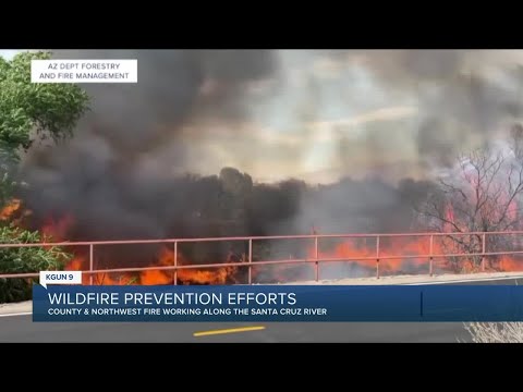 Work along Santa Cruz River targets wildfire danger