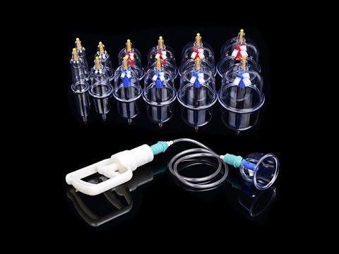 New 12 Pieces Vacuum Cups Chinese Body Cupping Massage Set