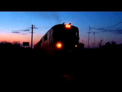 LDE2100 ND2 60 1516-8 + GFR Freight Train departing honking from Oradea Est (14 04 2013)
