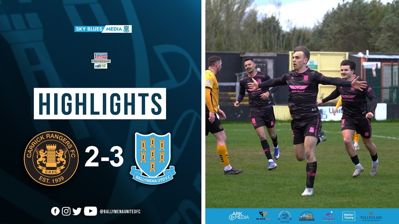 Carrick Rangers vs Ballymena United Highlights