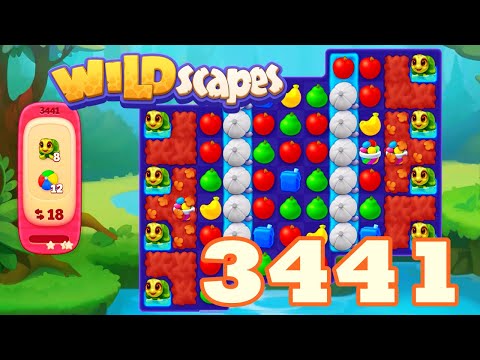 Wildscapes Level 3441 HD Walkthrough | 3 match game | gameplay | android | ios | GameGo Game