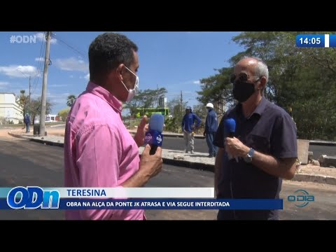 Obra na alça da Ponte JK atrasa e via segue interditada 02 09 2021
