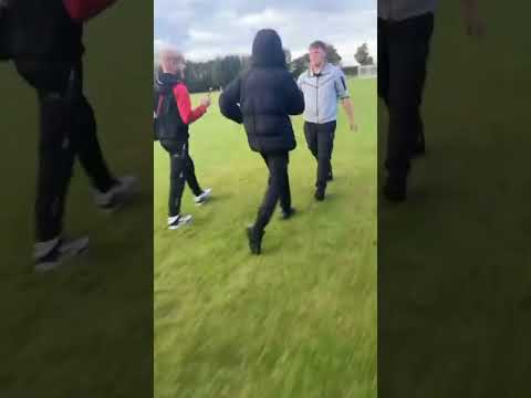 Rhys Collins attacks Nathan Richardson at Elmswell Blackbourne