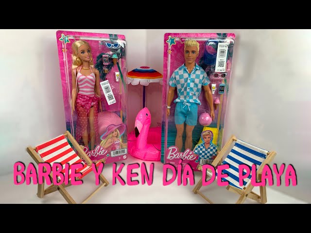 Vídeo relacionado con Barbie Ken Día en la Playa Muñeco de Juguete Hecho de plásticos reciclados, Modelos Surtidos, +3 años (Mattel HPL74)