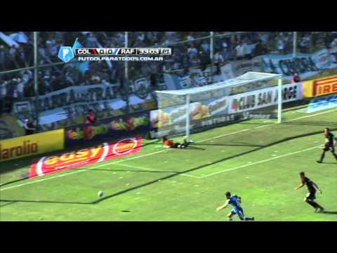 Palo de Vera. Colón 0 - Rafaela 0. Desempate. Fútbol Para Todos