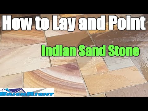 How to lay and point Indian sand stone