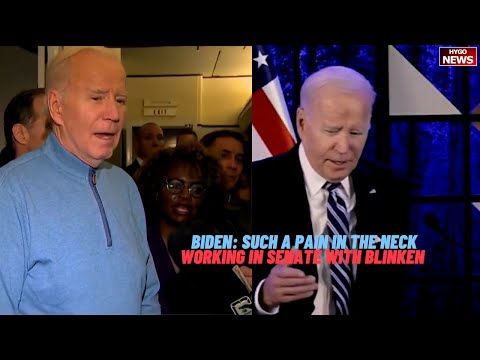 Biden To Reporters: “Such A Pain In The Neck”; 'Working In The Senate' With Blinken Sec. Of State