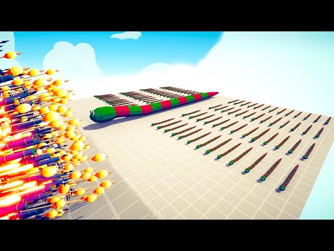 GIANT SNAKE & 100x SNAKES vs GODS DUO 🐍🐍🐍 | Totally Accurate Battle Simulator TABS