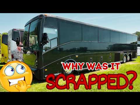 JUNKYARD VanHool Bus - Will It START?⚡️