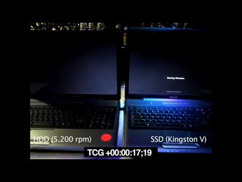 HDD vs SSD windows 7 star up