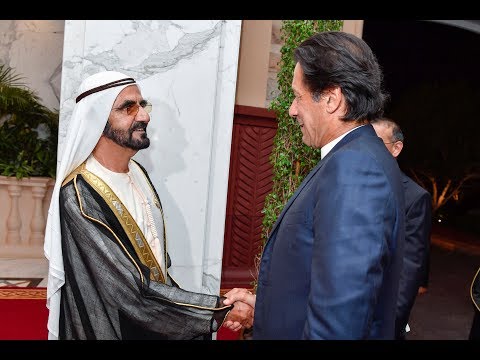  صاحب السمو الشيخ محمد بن راشد آل مكتوم-أخبار-محمد بن راشد يستقبل رئيس وزراء باكستان
