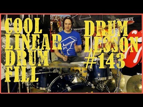 Cool Linear Drum Fill - Drum Lesson #143