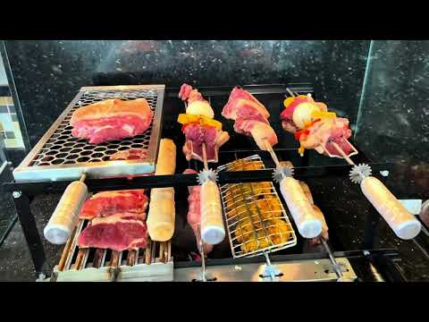 CHURRASCO A3GRILL BLACK 5 ESPETOS