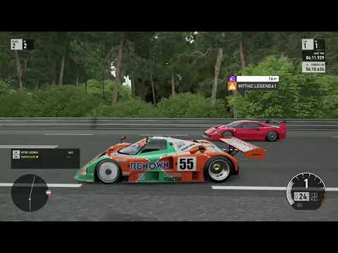 Mazda 787B vs Ferrari F40 Competizione