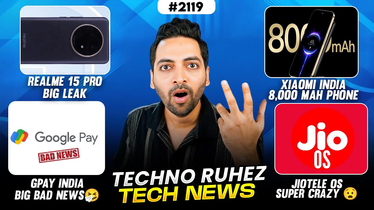 realme 15 Pro,8000 mAh Smartphone,JioTele OS😱,Tesla India😍,5G Big News,Gpay Bad News,iPhone 17 Pro
