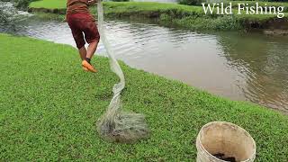Go go fishing now Fishing exciting fishing amateur catching fish in the rain storm Mp4 3GP & Mp3