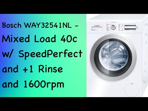 Bosch Home Professional WAY32541NL - Mixed Load 40 w/ EcoPerfect and +1 Rinse (& Drying)