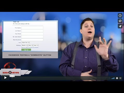 Facebook testing a "downvote" button (ASL 2.10.18)