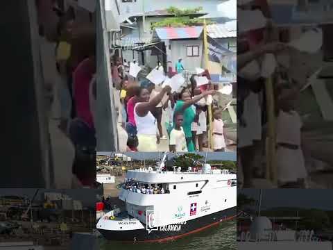 🚢🏥 ASÍ RECIBIERON EL BUQUE HOSPITAL EN EL PACÍFICO COLOMBIANO