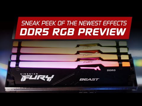 RAM KINGSTON 16GB 5600MHz DDR5 CL40 DIMM 2 vnt. rinkinys FURY Beast Juodas video