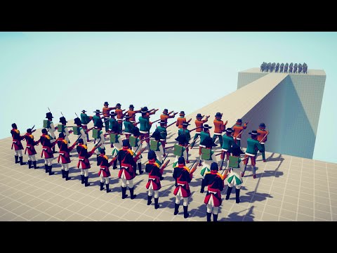 40x SPAIN ARMY WWi vs 60x BRITISH ARMY WWii  | Totally Accurate Battle Simulator - TABS