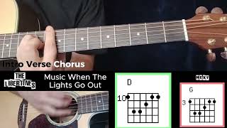 Music When The Lights Go Out (The Libertines) Guitar Tutorial