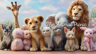 【AIアニメ】動物たちの楽しいピクニック🍓癒しのかわいい動物ショートアニメ