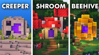 3 Nether Portal Designs | Minecraft Tutorial!