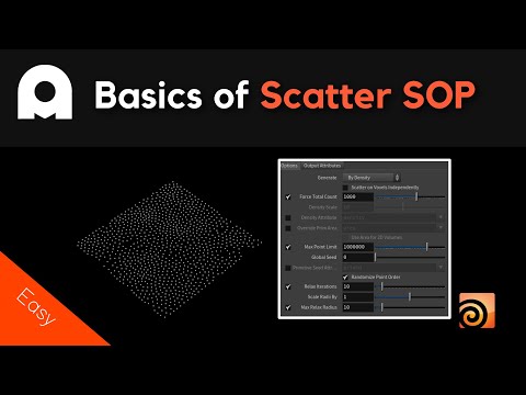 All About Scattering - 001 - Scatter SOPs Basic Parameters - Houdini Tutorial Beginners