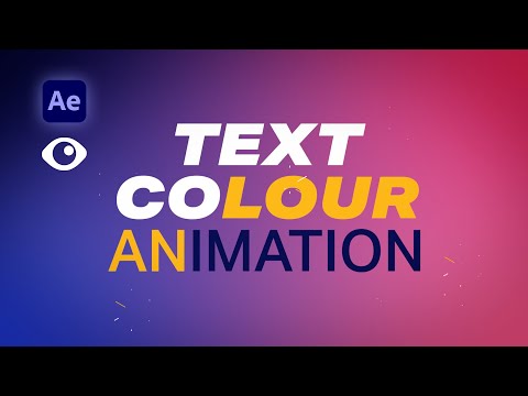 Animate Text Colour (3 Ways) | Adobe After Effects Tutorial