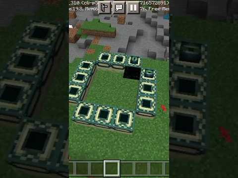 Insane Minecraft Glitch: One Block End Portal!