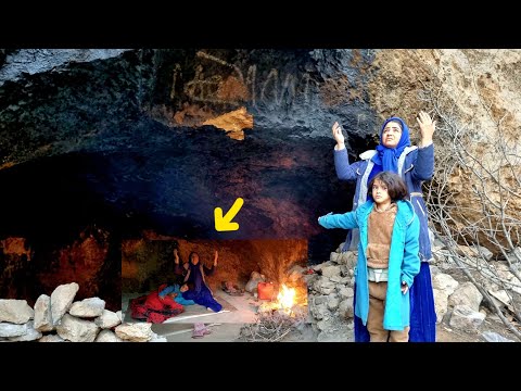 “Beautiful Mountain Cave Became a Shelter for a Homeless Mother in a Blizzard!