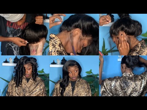 HOW TO MELT THE LACE IN THE FRONT & BACK 360 Lace Wig...