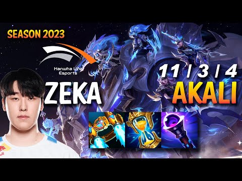 HLE Zeka AKALI vs GRAGAS Mid - KR Ranked