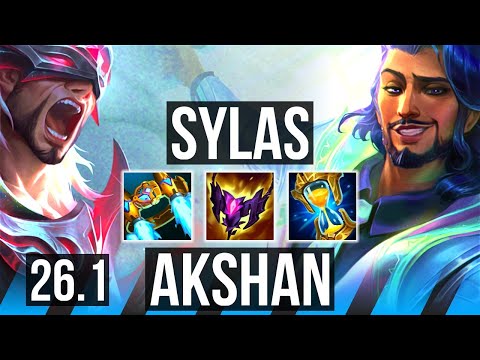SYLAS vs AKSHAN (MID) | 45K damage | EUW Master | 26.1