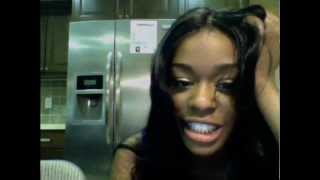 Azealia Banks Singing a Snippet of Red Flame!