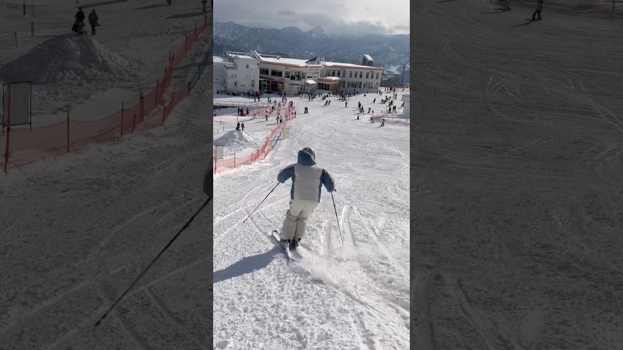 コブでは足首でのスキー操作が重要！整地で練習！森田昂也#shorts #ski #スキーレッスン #コブ