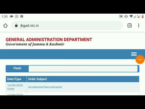 JKGOVT NEW ORDER||  RECRUITMENTS TO BE ACCELERATED ||PRIORITY TO CLASS-4 POSTS || DEADLINE-22MAY