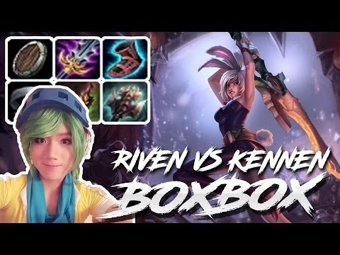 BOXBOX RIVEN VS KENNEN TOP LANE FULL STREAM GAMEPLAY Patch 7.7 - League Of Legends
