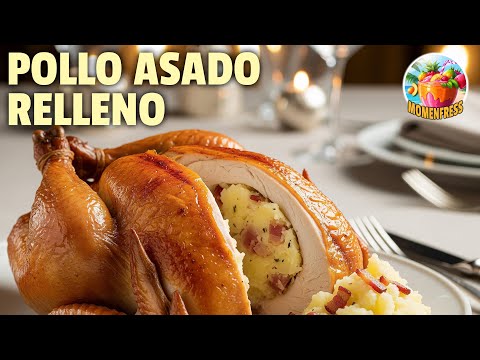 Pollo asado relleno con puré de patatas y bacon: la receta perfecta para el fin de semana - Vídeo miniatura